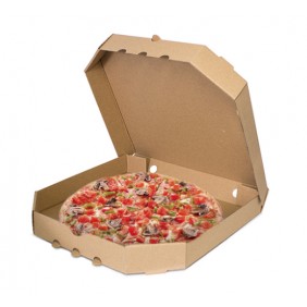 Коробка для пиццы 250х250х40мм, крафт