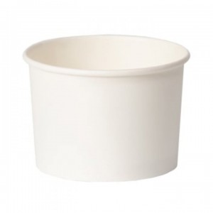 Контейнер креманка бумажная для мороженого 320мл, белая (50 шт/упак)