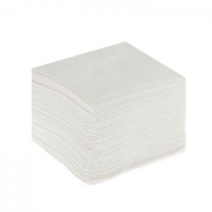 Салфетки бумажные 24*24 см, белые (100шт/уп)