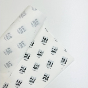 Салфетка подпергамент с печатью пищевой 350x350 мм, 50гр  