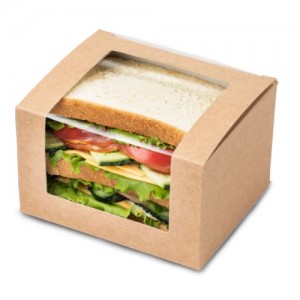 Упаковка OSQ Square Cut sandwich box (300 шт./кор.)