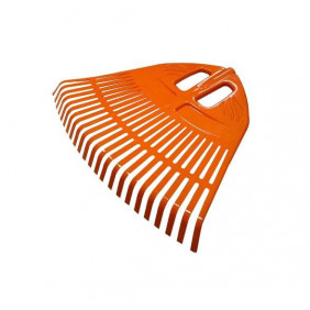 Грабли веерные пластмассовые без черенка 500*430 мм, цветные