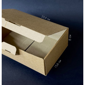 Коробка картонная самосборная  234x156x82 мм 