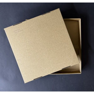 Коробка картонная с крышкой 300x300x50 мм 