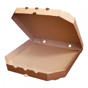 Коробка для пиццы 320х320х30 мм, крафт (микрогофрокартон, 100 шт/уп)