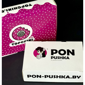 Коробка для пончиков с Вашим логотипом 300x200x60 мм (от 1000 штук)