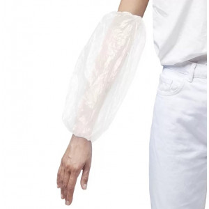 Нарукавник одноразовый белый полиэтиленовый (100 ш..