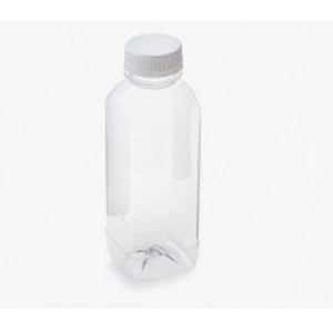 Бутылка ПЭТ  0,5 л. прозрачная с крышкой (100 шт/упак)