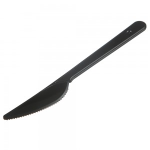 Нож пластиковый ПРЕМИУМ черный (50 шт/упак)