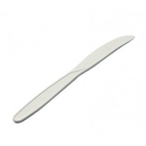 Нож Биоразлагаемый S, 160мм Белый (50шт/уп)
