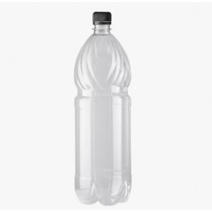Бутылка пластиковая ПЭТ 1,5 л. прозрачная с крышкой (105 шт/упак)