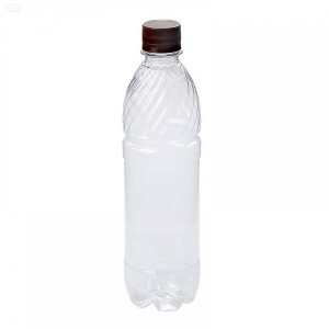 Бутылка пластиковая ПЭТ 1 л. прозрачная с крышкой (105 шт/упак)