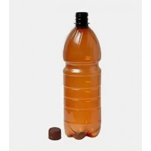 Бутылка пластиковая ПЭТ 2 л. коричневая с крышкой (78 шт/упак)