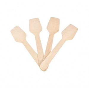 Ложка-лопатка для мороженого деревянная 9,5 см (100 штук) Ложка-лопатка для мороженого деревянная 9,5 см (100 штук)