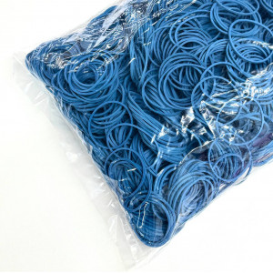 Резиновые колечки 40 мм СИНИЕ (для денег), 1000 гр..