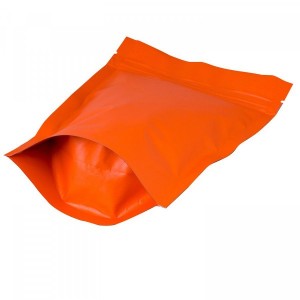 Пакет Дой Пак с замком Оранжевый матовый 135х200+(30+30) (50 штук/уп)