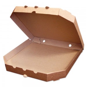 Коробка для пиццы 320х320х35 мм, крафт (50 шт/уп)