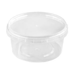 Ведро (банка) пластиковое 500 мл. с крышкой..