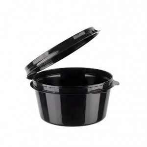 Соусница с крышкой 80мл. ЧЕРНАЯ (80 штук)..