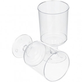 Рюмка пластиковая прозрачная КРИСТАЛЛ (10 штук)