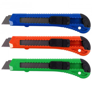 Нож канцелярский 18мм , Китай..